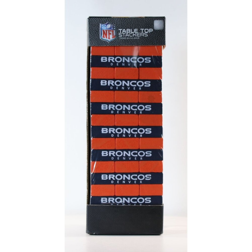 Denver Broncos Table Top Stackers from Wild Sports STKTTN NOS 2018 Wood Blocks
